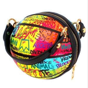 Graffiti Basket Ball Tote Bag